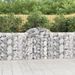 Paniers à gabions arqués 11 pcs 200x30x100/120 cm Fer galvanisé - Photo n°1