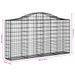 Paniers à gabions arqués 11 pcs 200x30x100/120 cm Fer galvanisé - Photo n°6