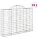 Paniers à gabions arqués 11 pcs 200x30x140/160 cm Fer galvanisé - Photo n°2