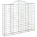 Paniers à gabions arqués 11 pcs 200x30x160/180 cm Fer galvanisé - Photo n°3