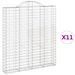 Paniers à gabions arqués 11 pcs 200x30x220/240 cm fer galvanisé - Photo n°2