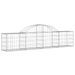 Paniers à gabions arqués 11 pcs 200x30x40/60 cm Fer galvanisé - Photo n°3