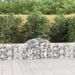 Paniers à gabions arqués 11 pcs 200x30x60/80 cm Fer galvanisé - Photo n°1