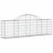 Paniers à gabions arqués 11 pcs 200x30x60/80 cm Fer galvanisé - Photo n°3