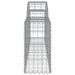 Paniers à gabions arqués 11 pcs 200x30x60/80 cm Fer galvanisé - Photo n°5