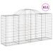 Paniers à gabions arqués 11 pcs 200x50x100/120 cm fer galvanisé - Photo n°2