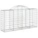 Paniers à gabions arqués 11 pcs 200x50x100/120 cm fer galvanisé - Photo n°3