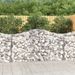 Paniers à gabions arqués 11 pcs 200x50x100/120 cm fer galvanisé - Photo n°1