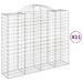 Paniers à gabions arqués 11 pcs 200x50x160/180 cm Fer galvanisé - Photo n°2