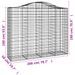 Paniers à gabions arqués 11 pcs 200x50x160/180 cm Fer galvanisé - Photo n°6