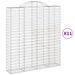 Paniers à gabions arqués 11 pcs 200x50x220/240 cm Fer galvanisé - Photo n°2