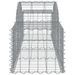 Paniers à gabions arqués 11 pcs 200x50x40/60 cm fer galvanisé - Photo n°5