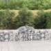 Paniers à gabions arqués 11 pcs 200x50x60/80 cm Fer galvanisé - Photo n°1