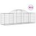 Paniers à gabions arqués 11 pcs 200x50x60/80 cm Fer galvanisé - Photo n°2