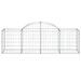 Paniers à gabions arqués 11 pcs 200x50x60/80 cm Fer galvanisé - Photo n°4