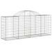 Paniers à gabions arqués 11 pcs 200x50x80/100 cm Fer galvanisé - Photo n°3