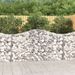 Paniers à gabions arqués 12 pcs 200x30x100/120 cm Fer galvanisé - Photo n°1