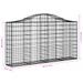 Paniers à gabions arqués 12 pcs 200x30x100/120 cm Fer galvanisé - Photo n°6