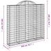 Paniers à gabions arqués 12 pcs 200x30x180/200 cm Fer galvanisé - Photo n°6