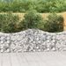 Paniers à gabions arqués 12 pcs 200x30x80/100 cm Fer galvanisé - Photo n°1