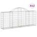 Paniers à gabions arqués 12 pcs 200x30x80/100 cm Fer galvanisé - Photo n°2