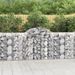 Paniers à gabions arqués 12 pcs 200x50x100/120 cm fer galvanisé - Photo n°1