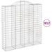 Paniers à gabions arqués 12 pcs 200x50x200/220 cm Fer galvanisé - Photo n°2