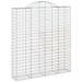 Paniers à gabions arqués 12 pcs 200x50x220/240 cm Fer galvanisé - Photo n°3