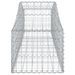 Paniers à gabions arqués 12 pcs 200x50x40/60 cm fer galvanisé - Photo n°5