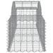 Paniers à gabions arqués 12 pcs 200x50x40/60 cm fer galvanisé - Photo n°5