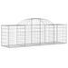 Paniers à gabions arqués 12 pcs 200x50x60/80 cm Fer galvanisé - Photo n°3