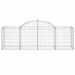 Paniers à gabions arqués 12 pcs 200x50x60/80 cm Fer galvanisé - Photo n°4