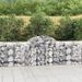 Paniers à gabions arqués 12 pcs 200x50x80/100 cm Fer galvanisé - Photo n°1