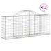 Paniers à gabions arqués 12 pcs 200x50x80/100 cm Fer galvanisé - Photo n°2