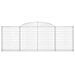 Paniers à gabions arqués 12 pcs 300x30x100/120 cm fer galvanisé - Photo n°4