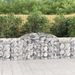 Paniers à gabions arqués 12 pcs 300x30x80/100 cm fer galvanisé - Photo n°1