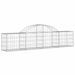 Paniers à gabions arqués 13 pcs 200x30x40/60 cm Fer galvanisé - Photo n°3