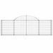 Paniers à gabions arqués 13 pcs 200x30x60/80 cm Fer galvanisé - Photo n°4