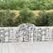 Paniers à gabions arqués 13 pcs 200x30x80/100 cm Fer galvanisé - Photo n°1