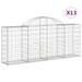 Paniers à gabions arqués 13 pcs 200x30x80/100 cm Fer galvanisé - Photo n°2