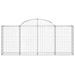 Paniers à gabions arqués 13 pcs 200x30x80/100 cm Fer galvanisé - Photo n°4