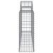 Paniers à gabions arqués 13 pcs 200x30x80/100 cm Fer galvanisé - Photo n°5