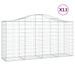 Paniers à gabions arqués 13 pcs 200x50x100/120 cm fer galvanisé - Photo n°2