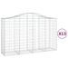 Paniers à gabions arqués 13 pcs 200x50x120/140 cm Fer galvanisé - Photo n°2