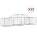 Paniers à gabions arqués 13 pcs 200x50x40/60 cm fer galvanisé - Photo n°2