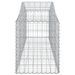 Paniers à gabions arqués 13 pcs 200x50x60/80 cm Fer galvanisé - Photo n°5