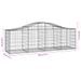 Paniers à gabions arqués 13 pcs 200x50x60/80 cm Fer galvanisé - Photo n°6