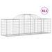 Paniers à gabions arqués 13 pcs 200x50x60/80 cm Fer galvanisé - Photo n°2