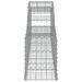 Paniers à gabions arqués 13 pcs 300x30x40/60 cm fer galvanisé - Photo n°5