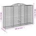 Paniers à gabions arqués 13 pcs 300x50x180/200 cm fer galvanisé - Photo n°6